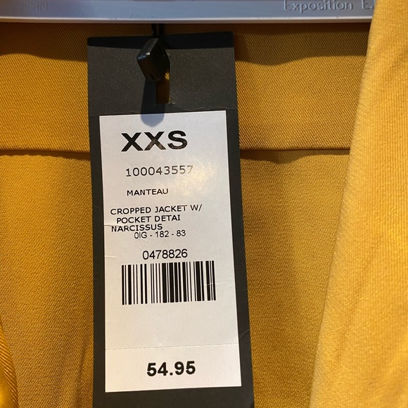 Dynamite Mustard cropped bomber jacket size XXS - Picture 11 of 11